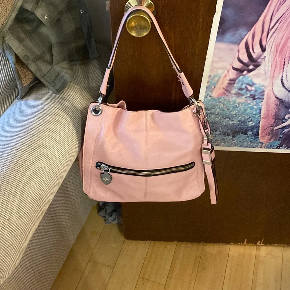 ORYANY pink bag Excellent condition zipper in front pocket on back leather